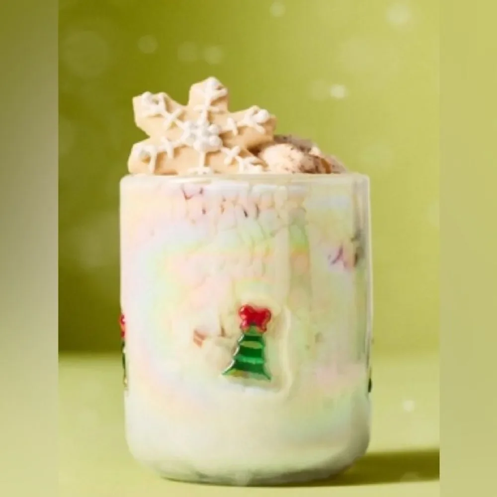 ❤️ NWT Anthropologie Festive Holiday Icon Juice Glasses | Set of 3 - Picture 5 of 7